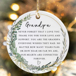 Grandpa Christmas Ornament for Grandpa Forever Ornament Grandpa Best Grandpa Ever Gift