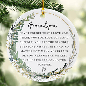 Grandpa Christmas Ornament for Grandpa Forever Ornament Grandpa Best Grandpa Ever Gift