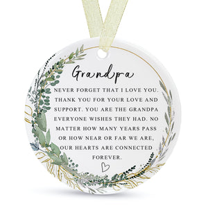 Grandpa Christmas Ornament for Grandpa Forever Ornament Grandpa Best Grandpa Ever Gift
