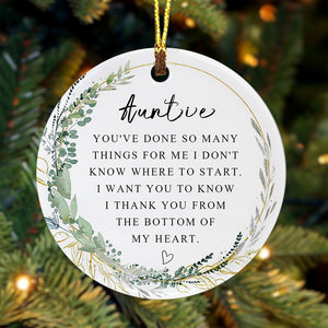 Auntie Christmas Ornament - Forever Ornament Best Aunt Ever