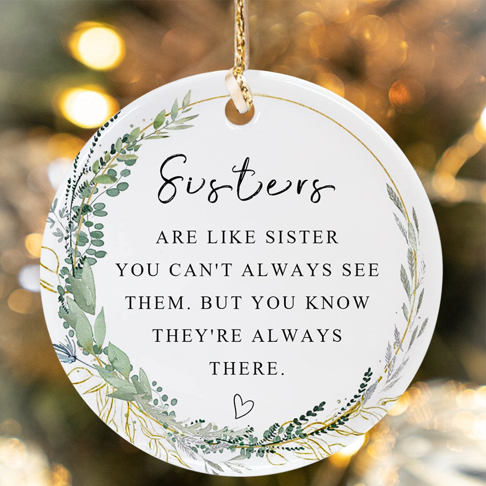 Sister Christmas Ornament for Sisters Forever Ornament