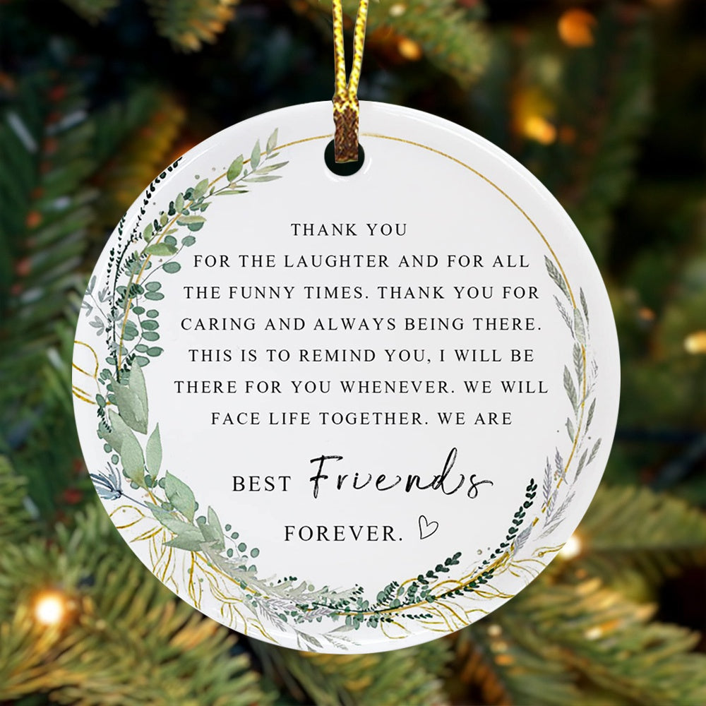 Best Friend Ornament Christmas Ornament Friendship Ornament Besties Forever Ornament Friends Tree Graduate Ornament Best Friend Ever