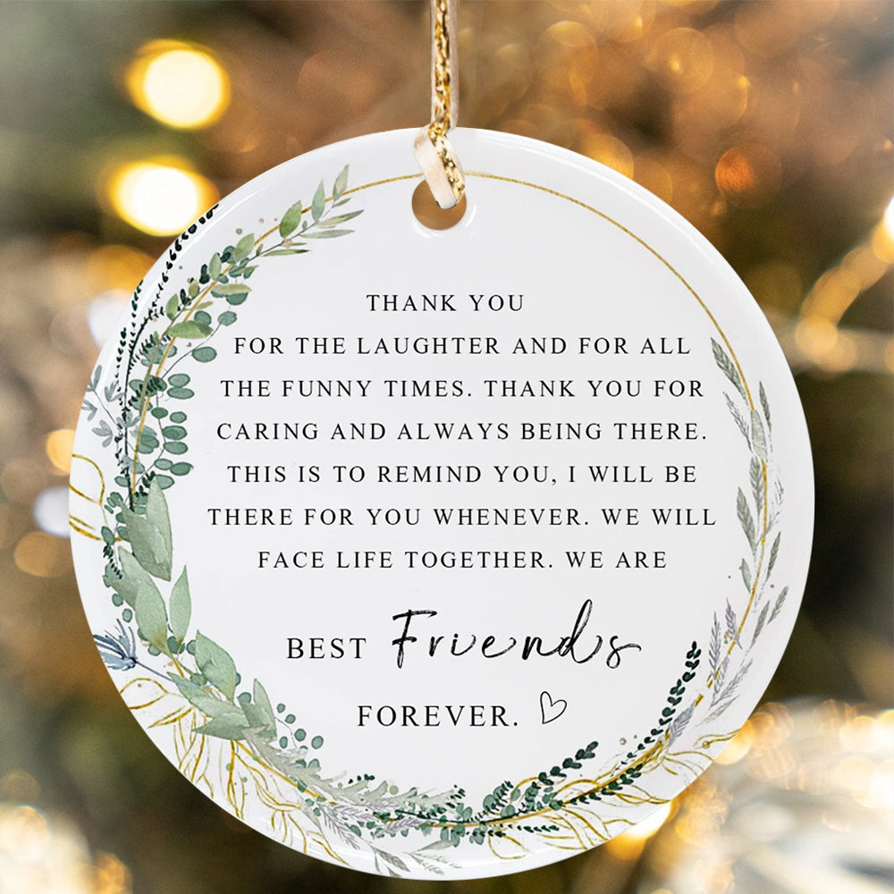 Best Friend Ornament Christmas Ornament Friendship Ornament Besties Forever Ornament Friends Tree Graduate Ornament Best Friend Ever