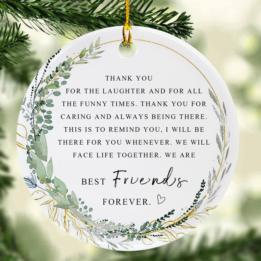 Best Friend Ornament Christmas Ornament Friendship Ornament Besties Forever Ornament Friends Tree Graduate Ornament Best Friend Ever