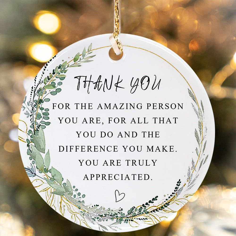Thank You Christmas Ornament for Thank You Forever Ornament Thank You Best Thank You Ever Gift