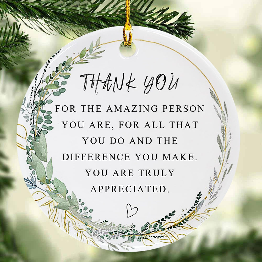 Thank You Christmas Ornament for Thank You Forever Ornament Thank You Best Thank You Ever Gift