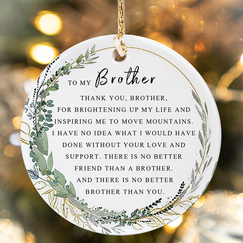 Brother Christmas Ornament For Best Brother Ever Gift