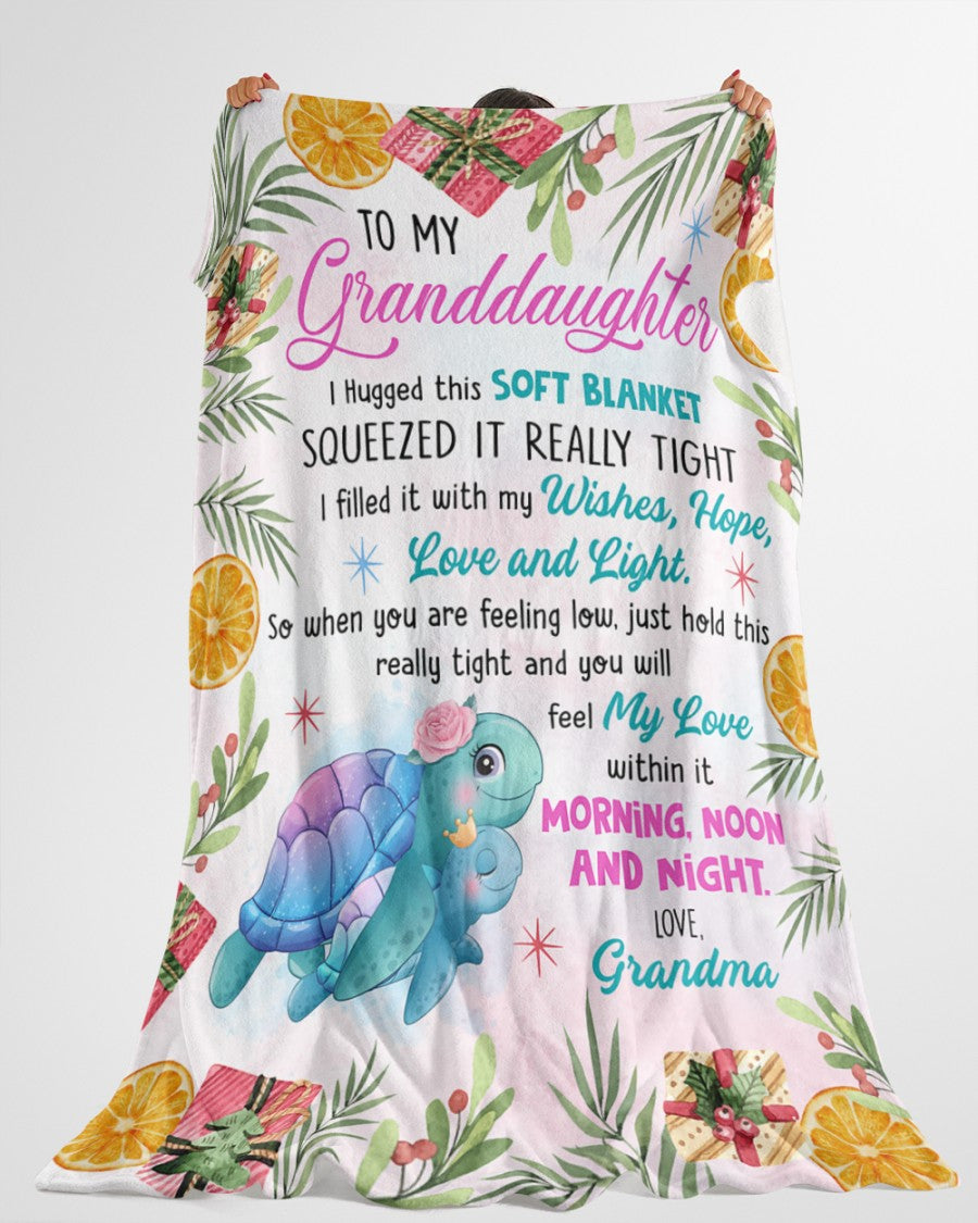 You Will Feel My Love - Best Gift For Granddaughter Fleece Blanket