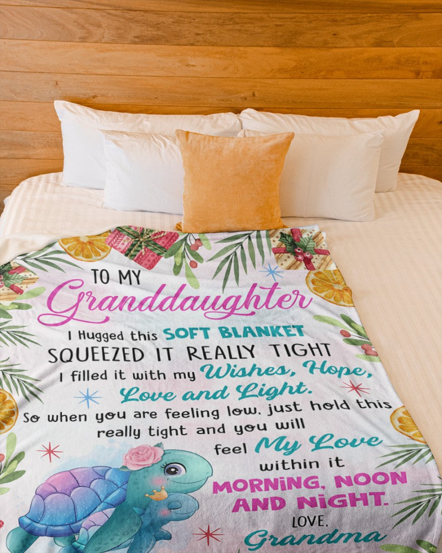 You Will Feel My Love - Best Gift For Granddaughter Fleece Blanket