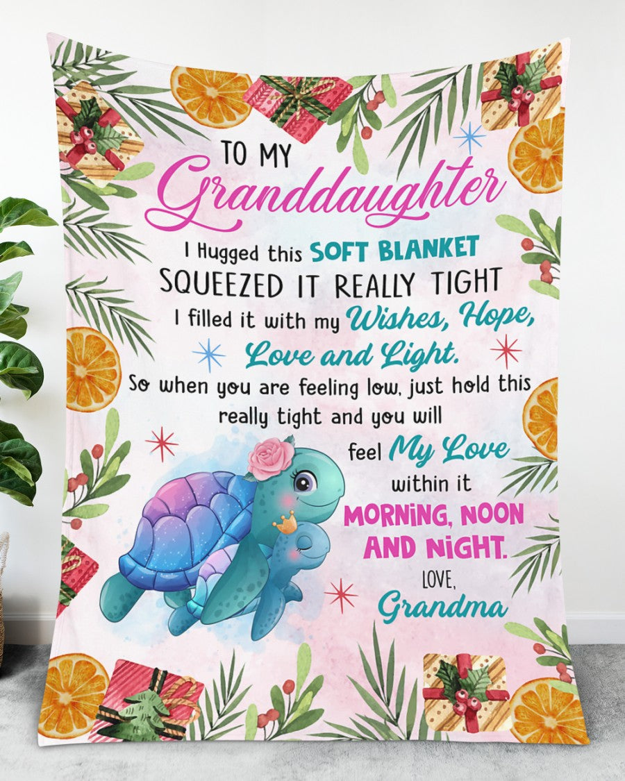 You Will Feel My Love - Best Gift For Granddaughter Fleece Blanket