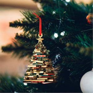 Book Tree Ornament, Perfect Gift For Book Lovers