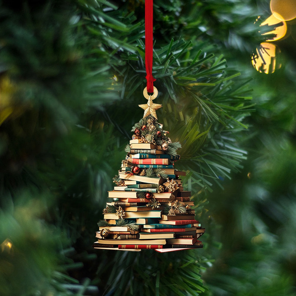Book Tree Ornament Perfect Gift For Book Lovers FORMRY book-tree-ornament-perfect-gift-for-book-lovers-formry