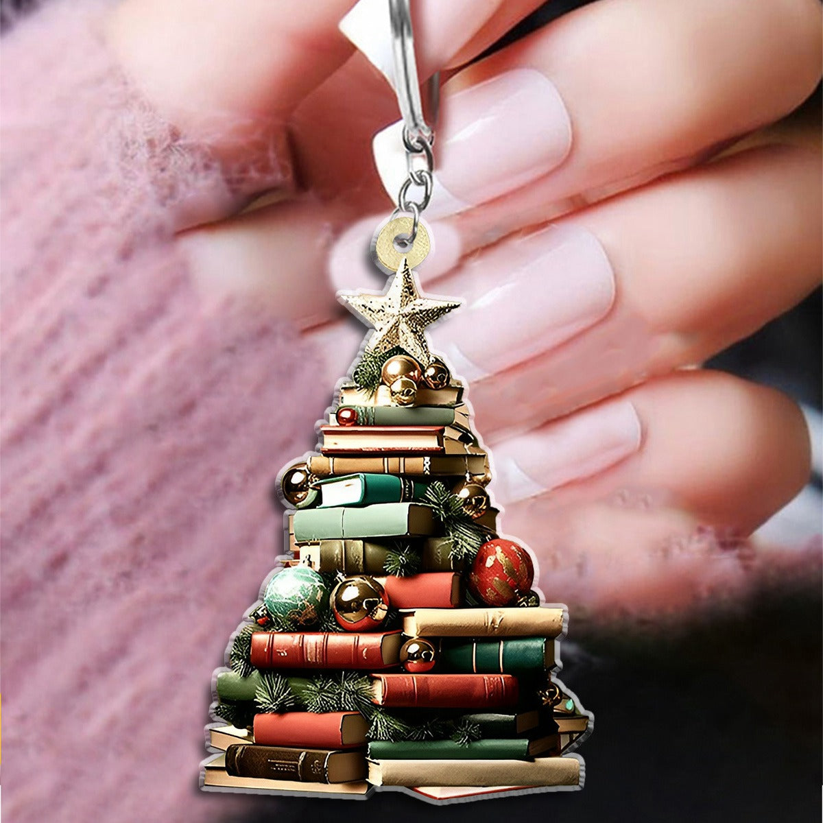 Book Tree Keychain - Perfect Gift For Book Lovers