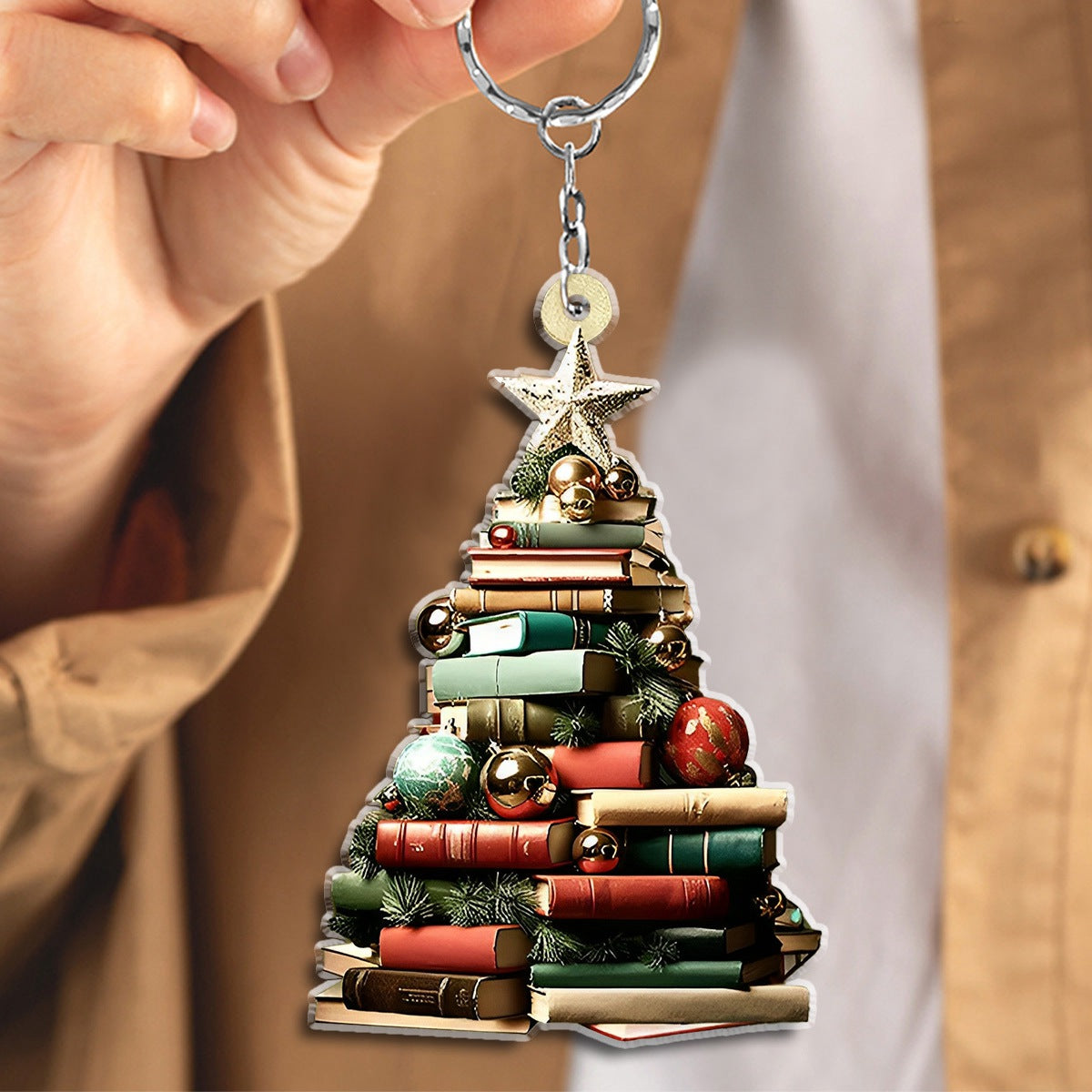 Book Tree Keychain - Perfect Gift For Book Lovers