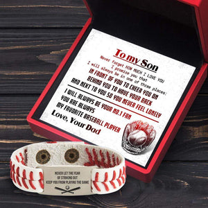 Personalized Baseball Bracelet - Baseball - To My Son - From Dad - How Much I Love You