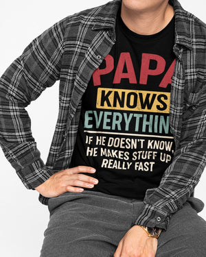 Papa Knows Everything - Perfect Gift For Grandpa Classic T-Shirt