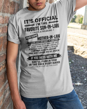 It's Official I'm The Favorite Son-in-law - Best Gift For Son-in-law Classic T-Shirt