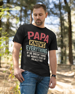 Papa Knows Everything - Perfect Gift For Grandpa Classic T-Shirt