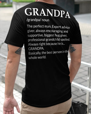 Grandpa Noun Language Definition - Special Gift For Grandpa Classic T-Shirt