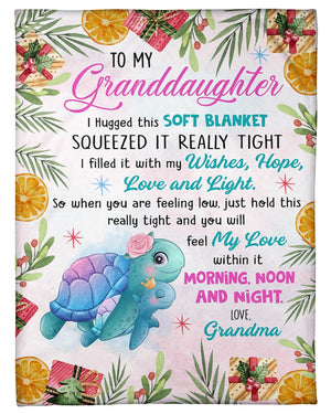 You Will Feel My Love - Best Gift For Granddaughter Fleece Blanket