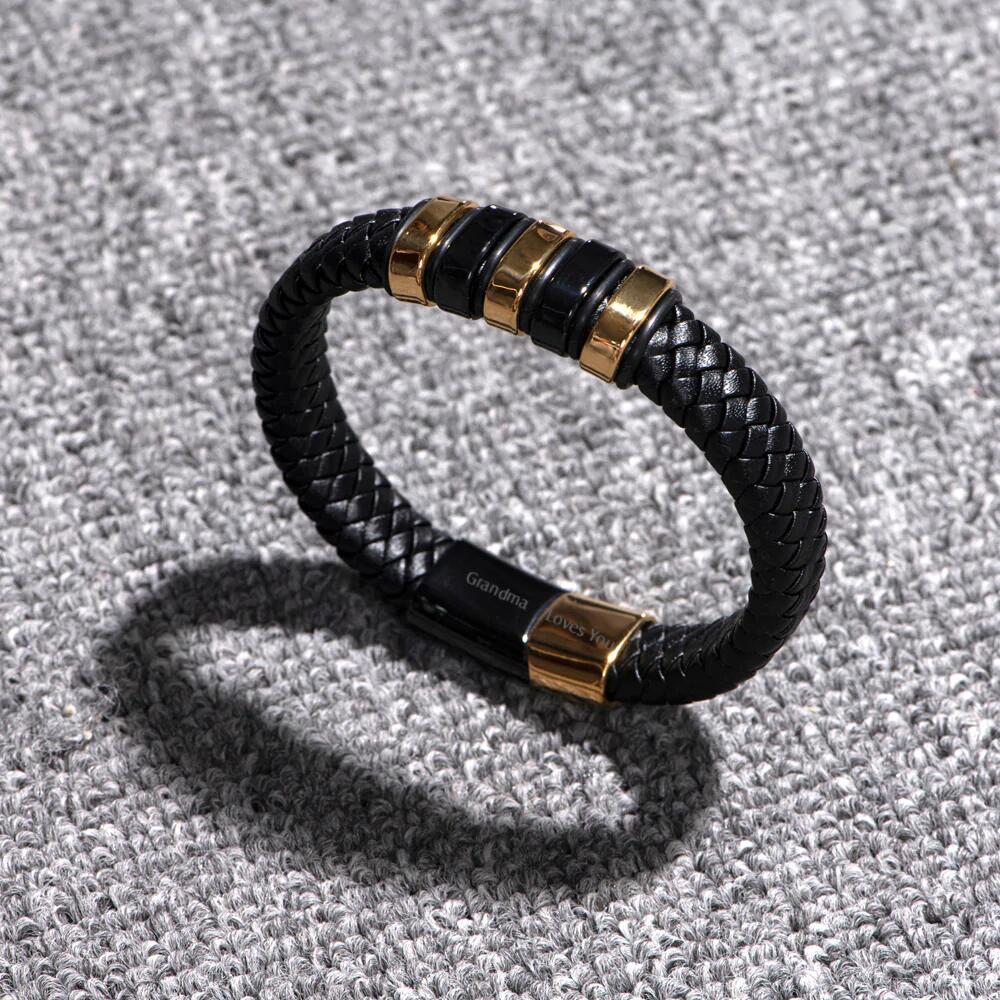 TO MY GRANDSON "A BOND CAN NEVER BE BROKEN" BOND BRACELET