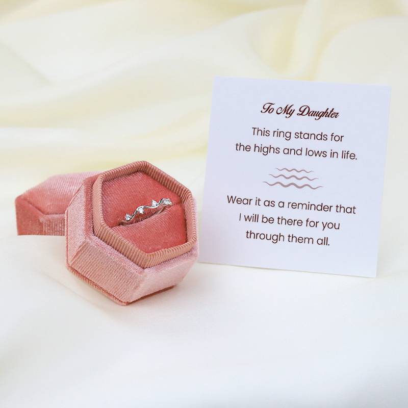 HIGHS AND LOWS WAVE RING