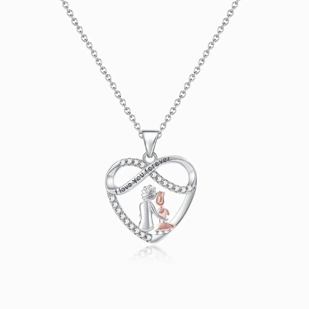 To My Granddaughter, You Will Always Have Me Heart Necklace