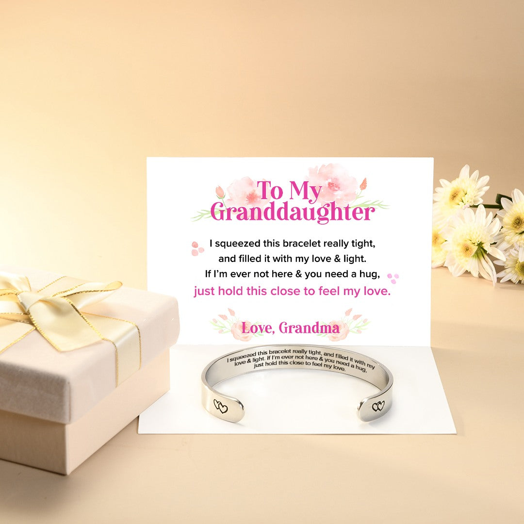 To My Granddaughter, Feel My Love Bracelet