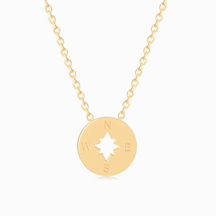 To My Granddaughter Compass Necklace