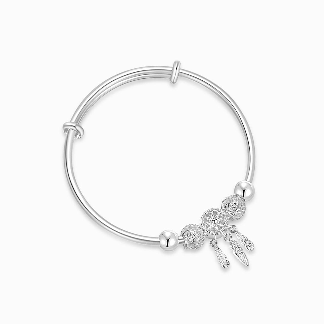 To My Granddaughter, I Love You Dreamcatcher Bangle