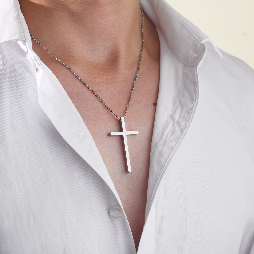 To My Son Pray Through It Cross Necklace