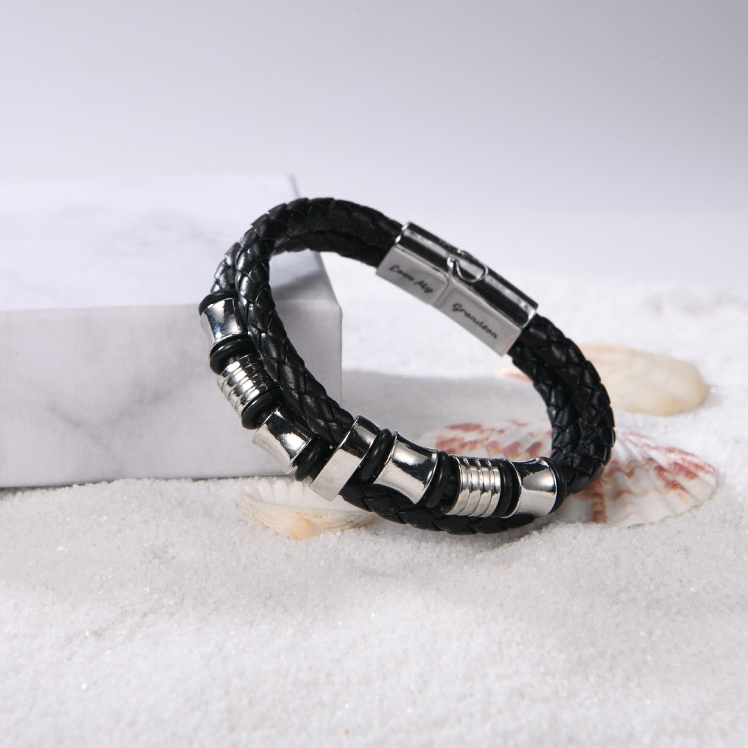 To My Grandson, I Will Always Be With You Bracelet