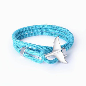 To My Son Whale Tail Nautical Bracelet