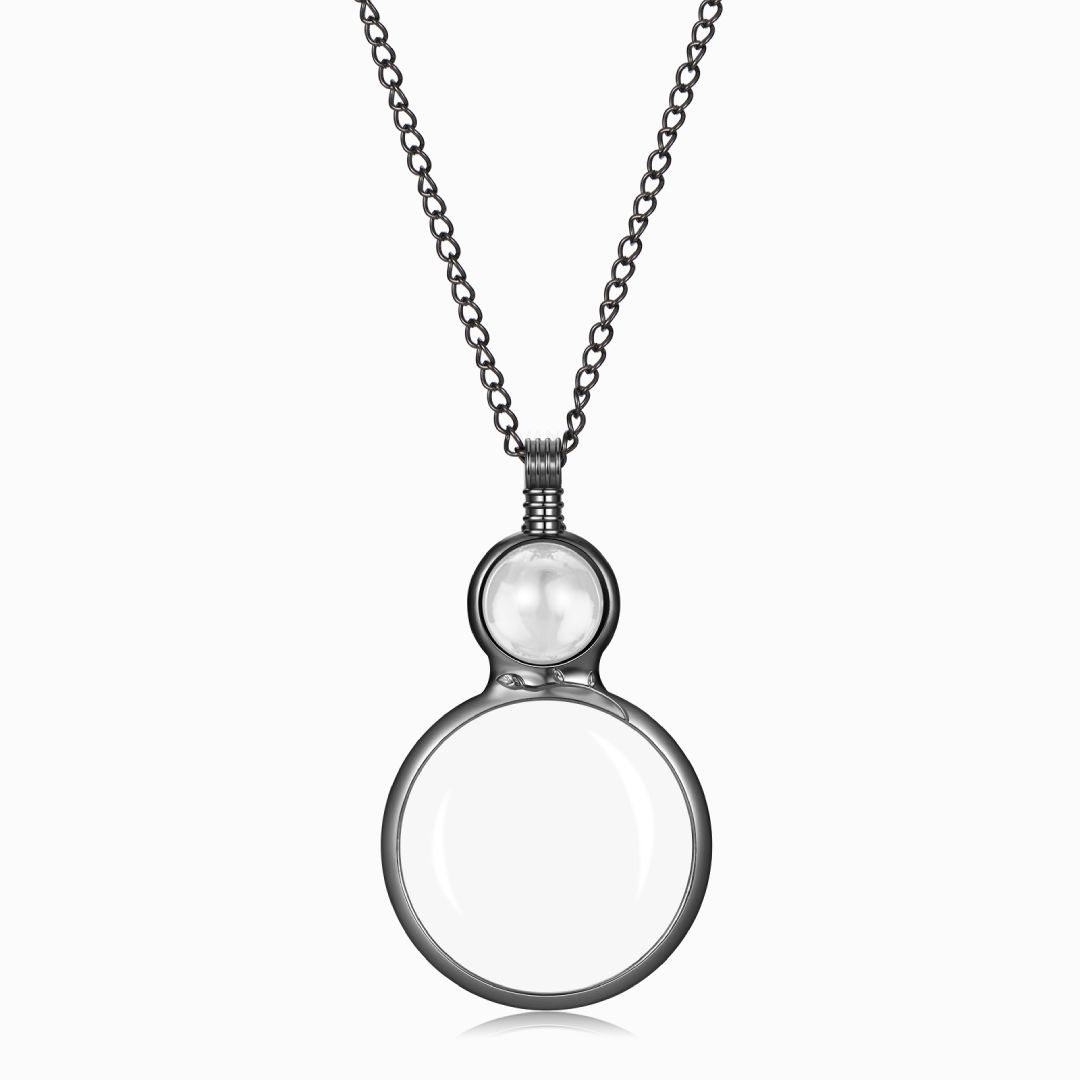 To My Mom Magnifying Glass Pendant Necklace