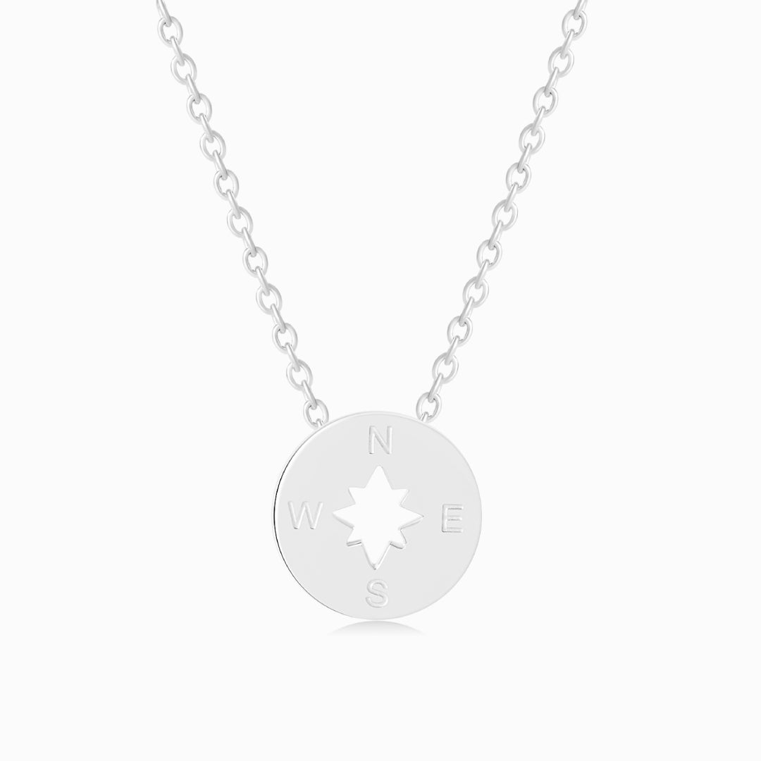 To My Granddaughter Compass Necklace