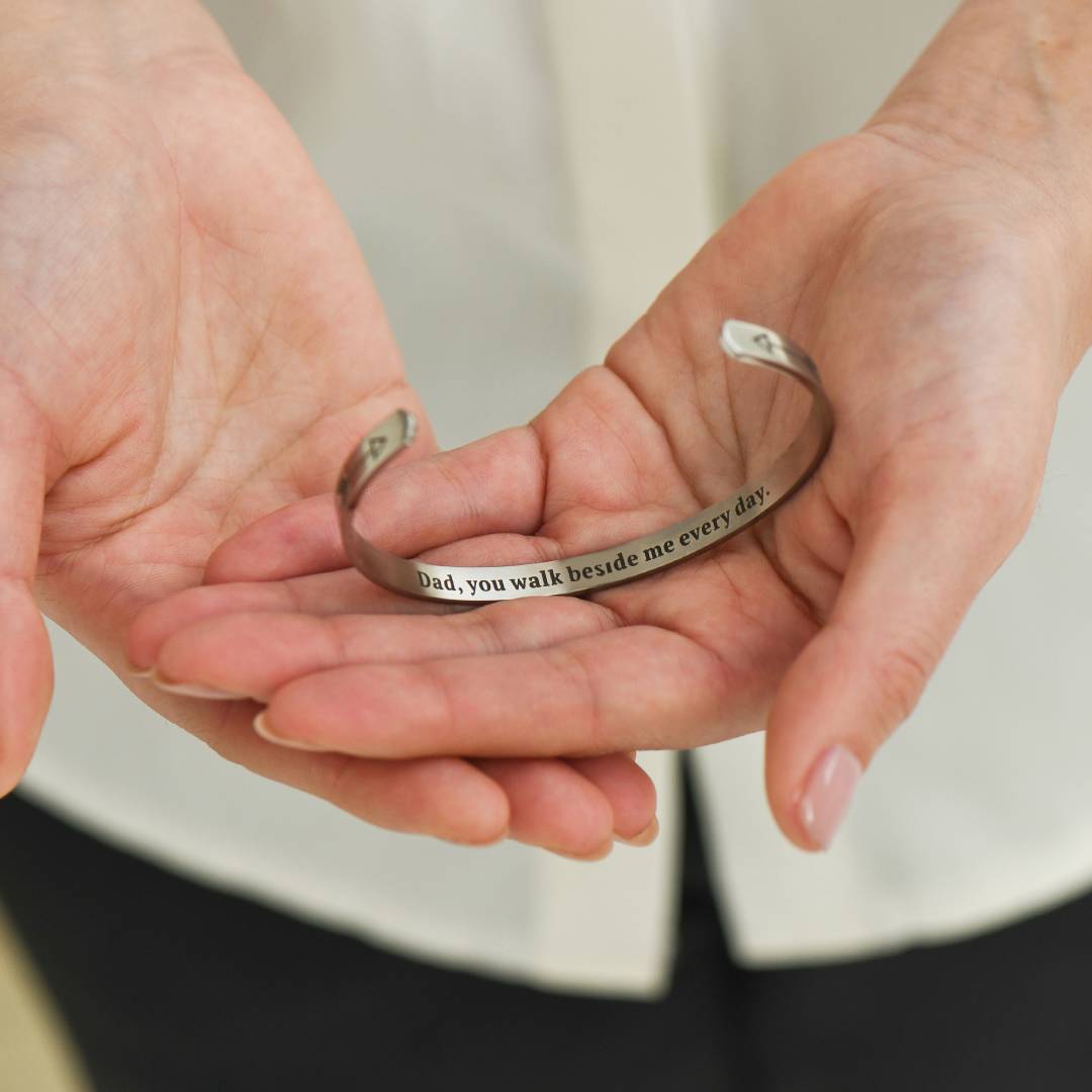 Dad, You Walk Beside Me Every Day Bracelet
