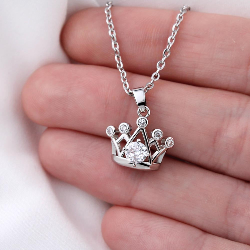 Daughter - Beautiful Eyes - Crown Necklace