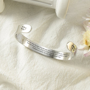 To My Daughter, Always Keep Me in Your Heart Bracelet