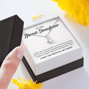 To My Bonus Daughter | Shine Like The Brightest Star | Necklace