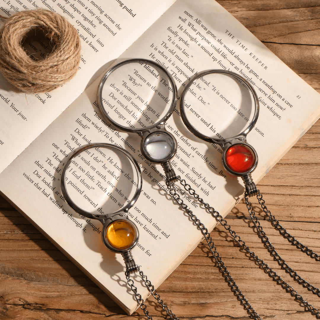To My Mom Magnifying Glass Pendant Necklace