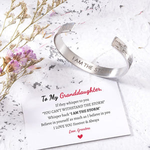 'I Am The Storm' Granddaughter Bracelet