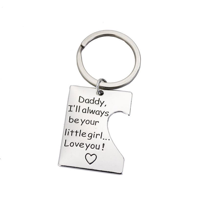For Parents - Daddy's Girl & Mommy's World Keychain And Necklace Set