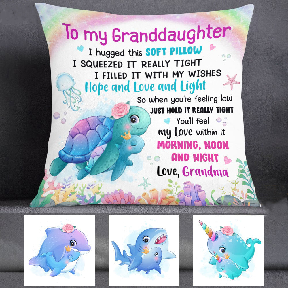 Granddaughter Sea Animals Hug This Pillow