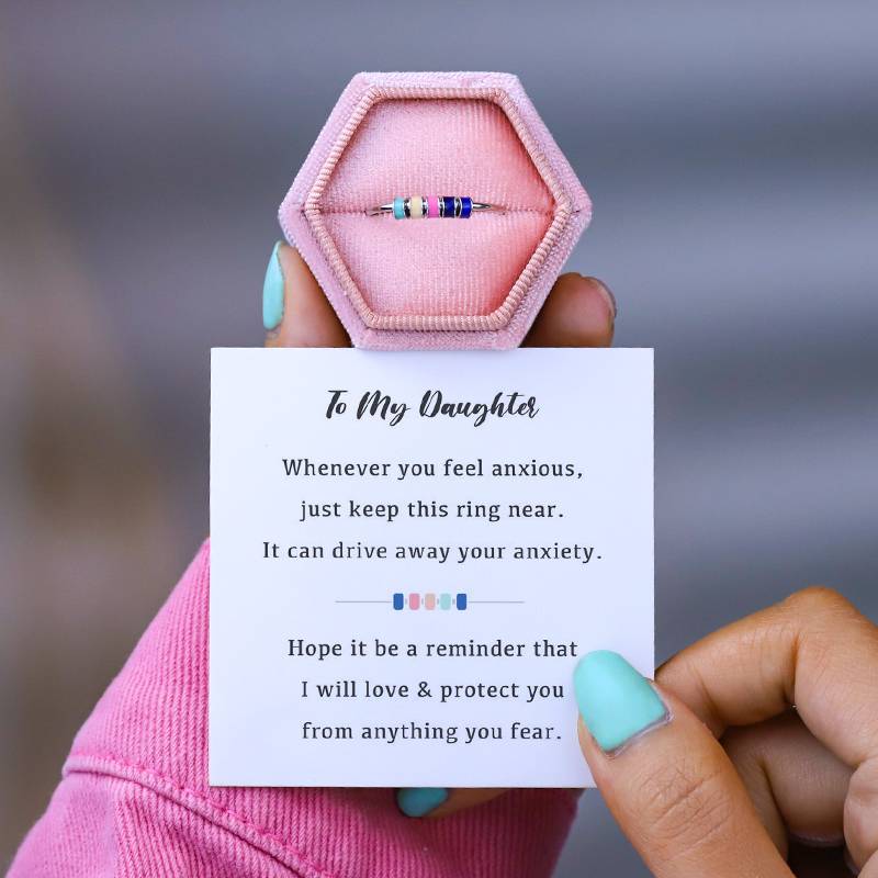 SPINNING ENAMEL FIDGET RING