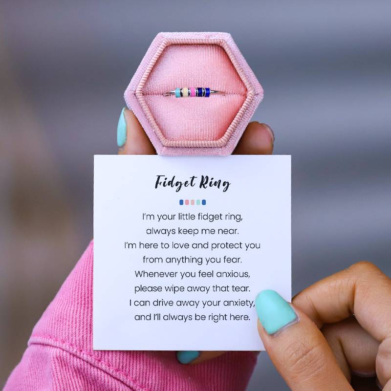 SPINNING ENAMEL FIDGET RING