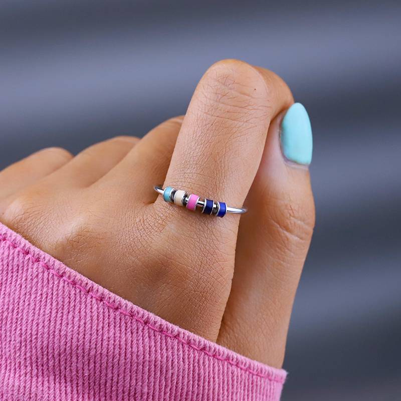 SPINNING ENAMEL FIDGET RING