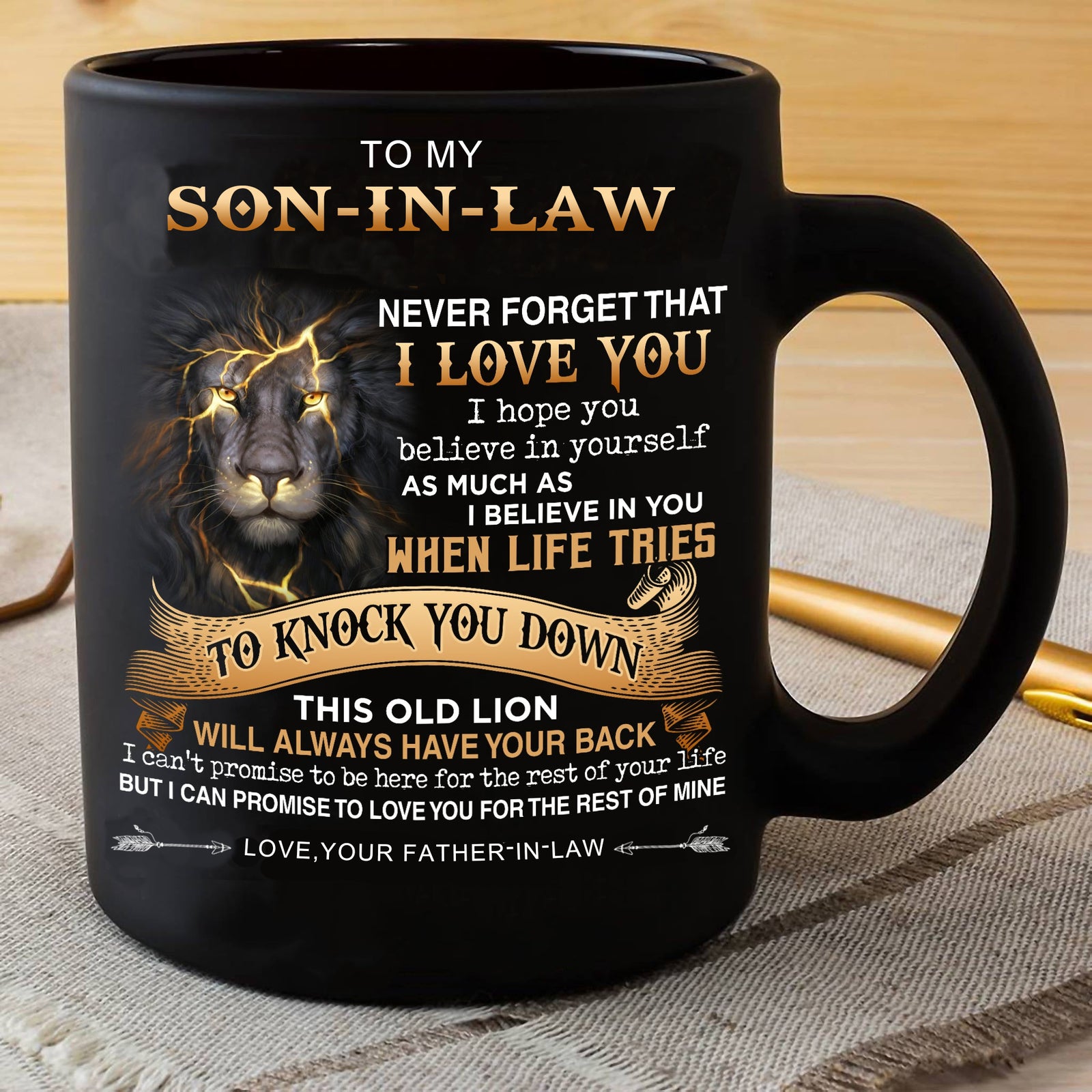 To Son-In-Law - Never Forget - Coffee Mug