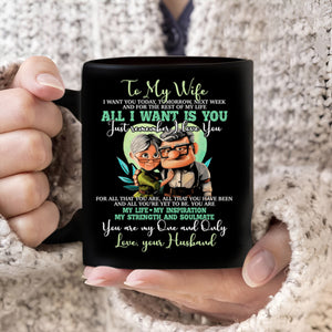 To My Wife I Want You Today Tomorrow Next Week All I Want Is You Coffee Mug