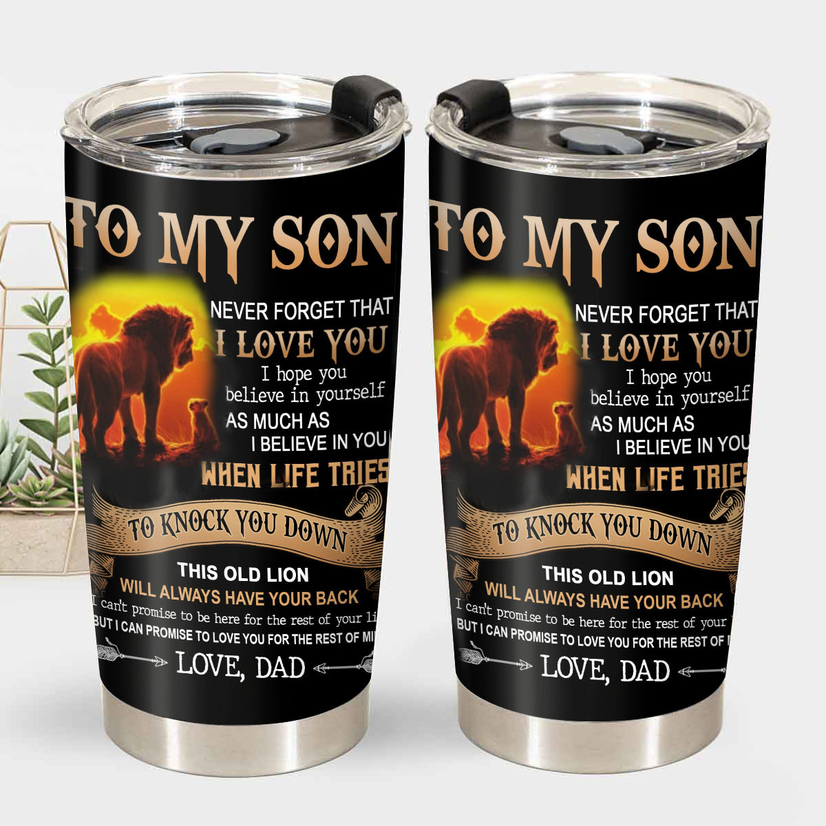 To my Son Love, dad Tumbler