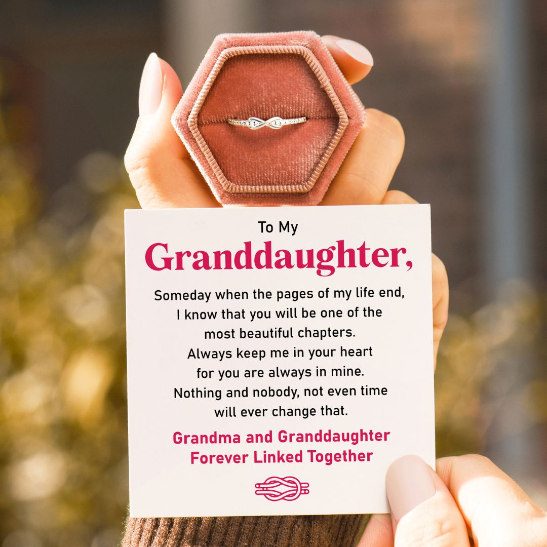 Grandma & Granddaughter Forever Linked Together Ring